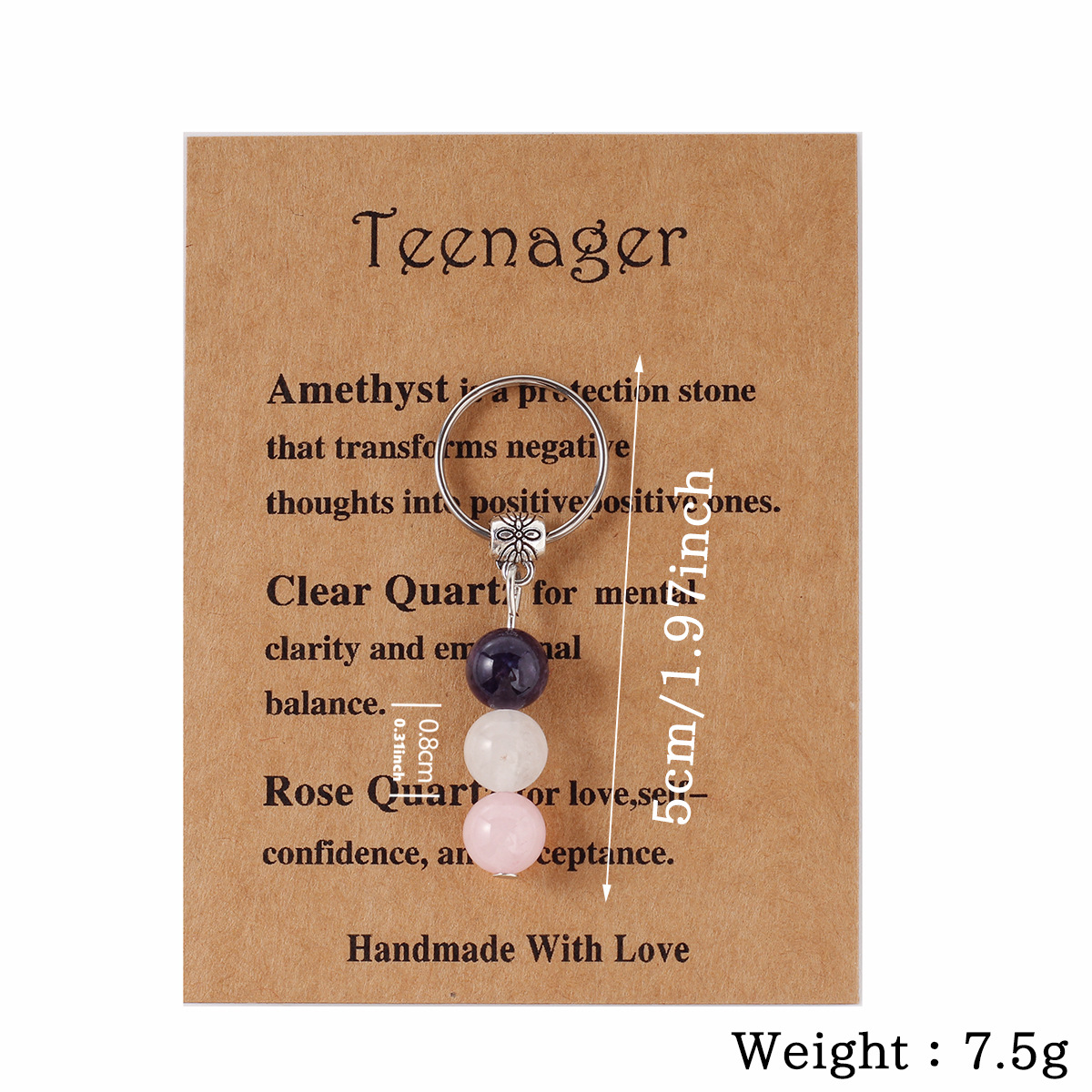 Kristallen sleutelhanger voor  - Healing Wellness recensie en prijs
